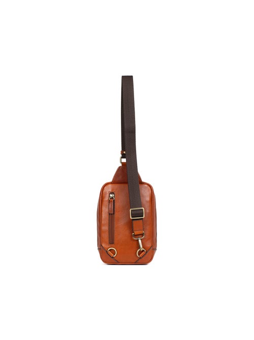 Sac monobretelle  Cuir STUART - Kiabi