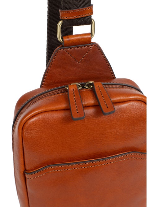 Sac monobretelle  Cuir STUART - Kiabi