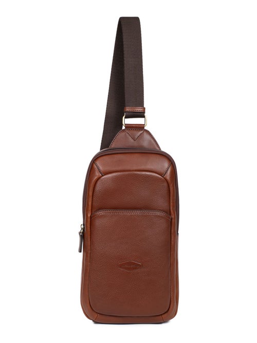 Sac monobretelle  cuir stuart hexagona - Kiabi