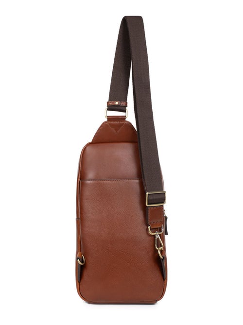 Sac monobretelle  cuir stuart hexagona - Kiabi