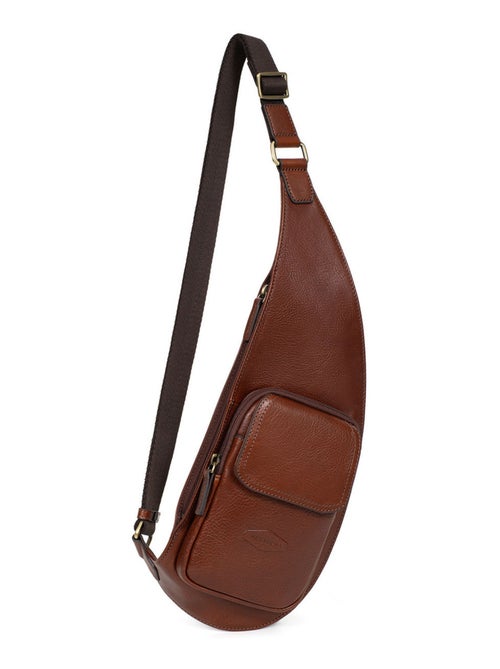 Sac monobretelle  Cuir STUART - Kiabi