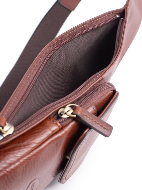 Sac monobretelle  Cuir STUART - Kiabi