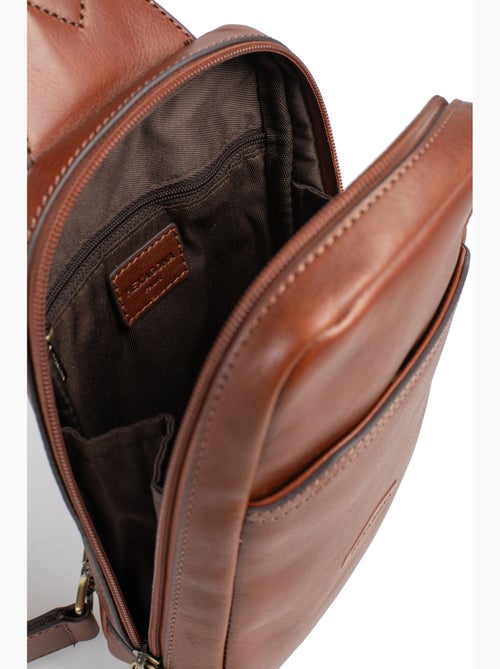 Sac monobretelle  Cuir STUART - Kiabi