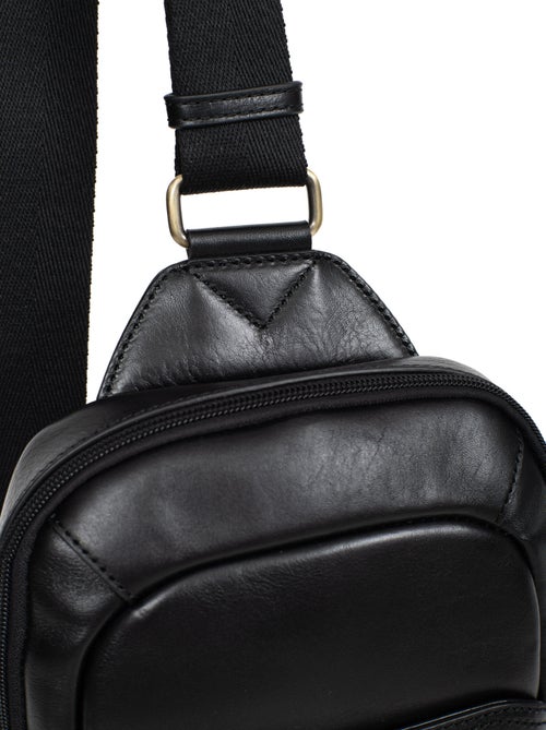 Sac monobretelle  Cuir STUART - Kiabi