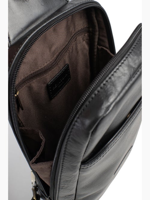 Sac monobretelle  Cuir STUART - Kiabi