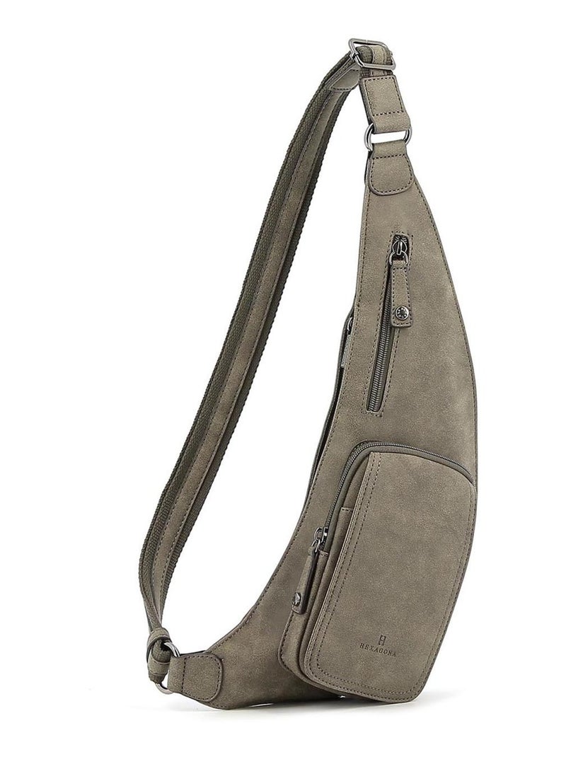 Sac monobretelle différence hexagona Taupe - Kiabi