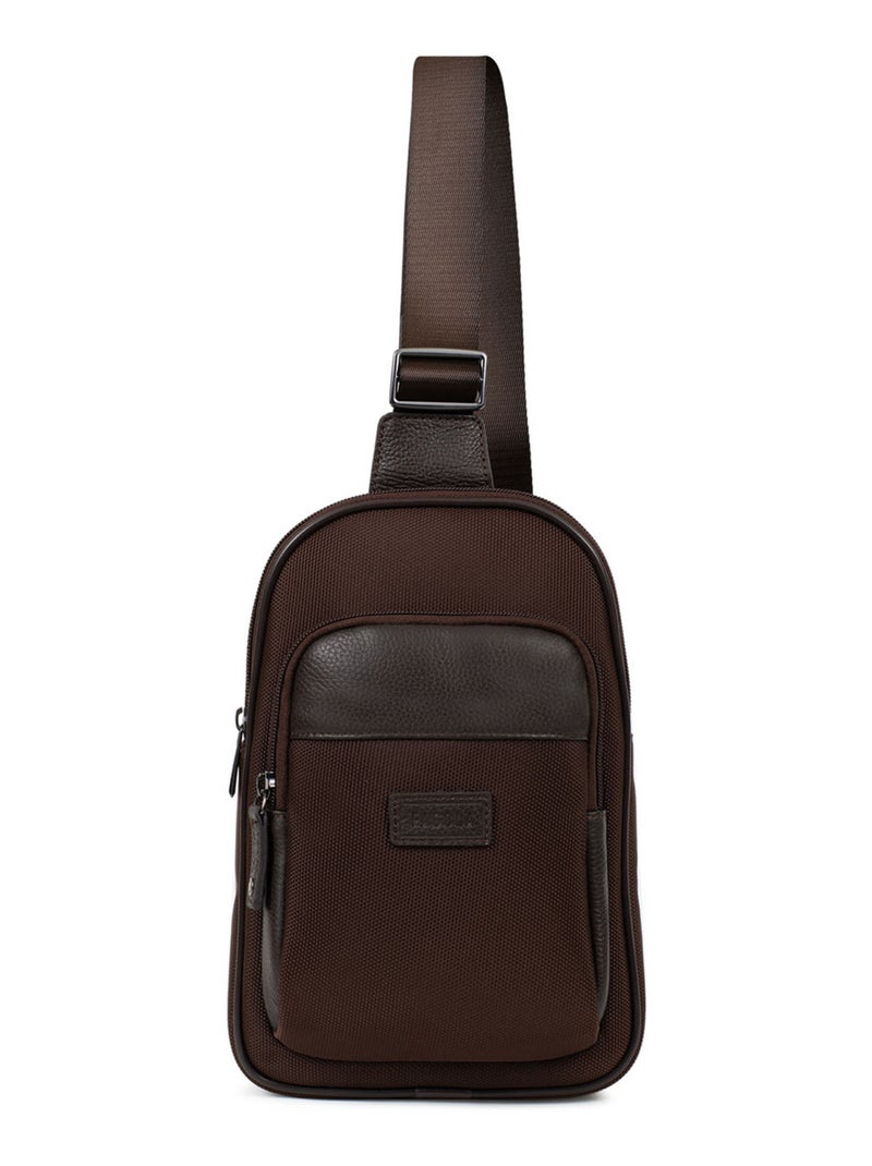 Sac monobretelle Félix Marron - Kiabi