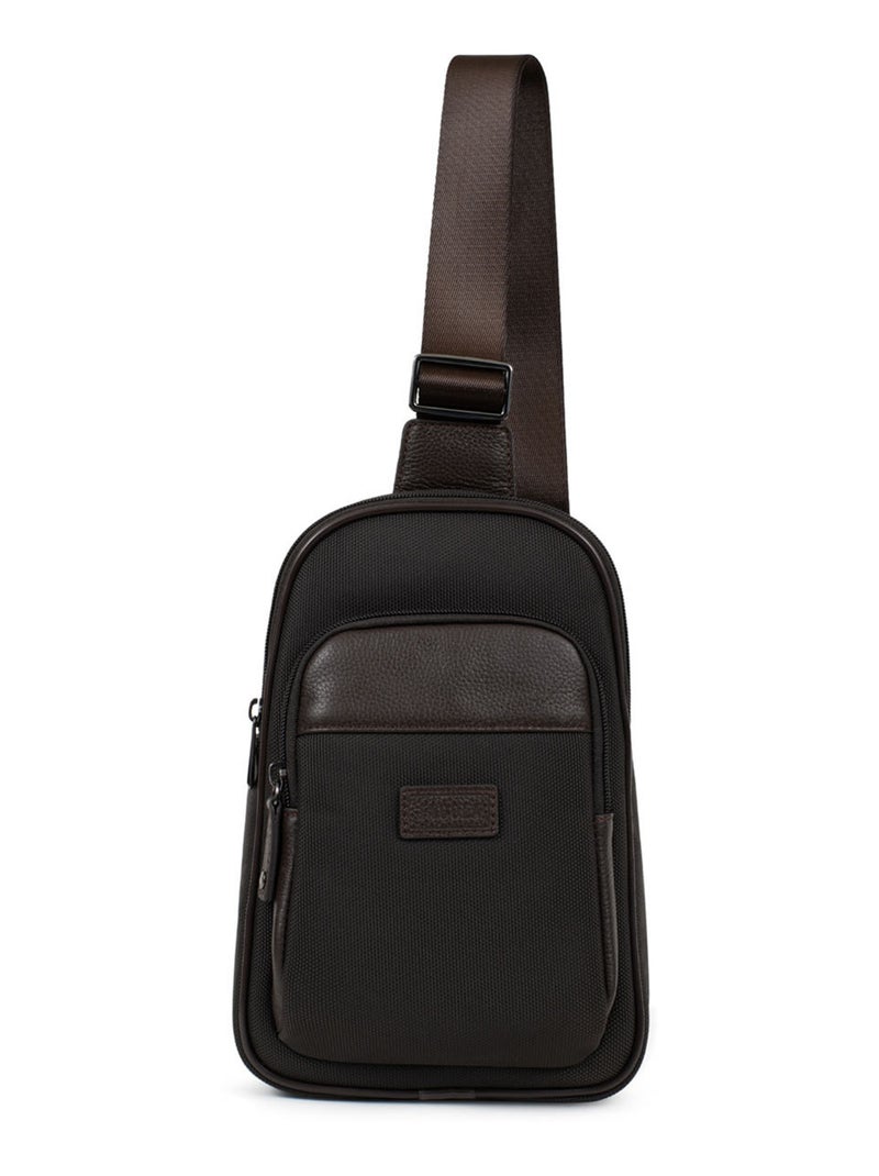 Sac monobretelle Félix Marron foncé - Kiabi