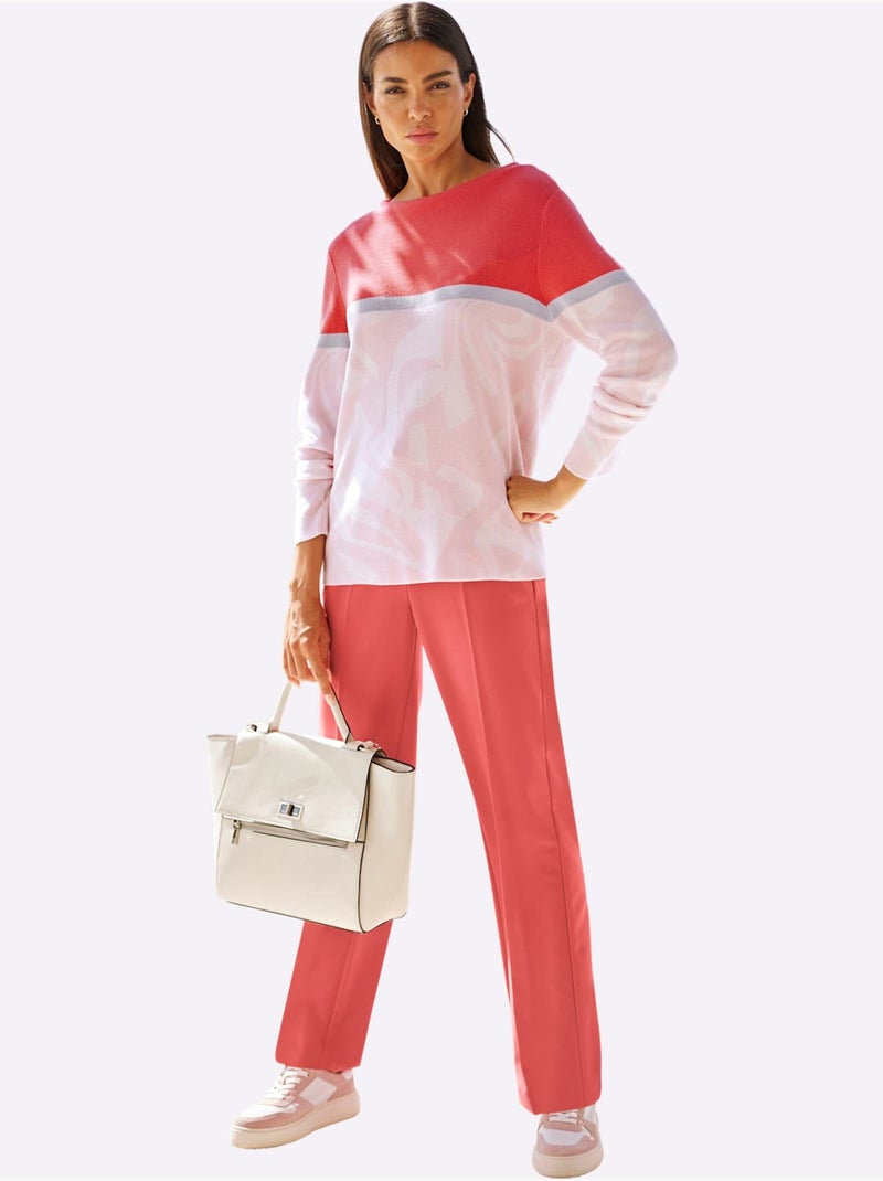 Sac Motif Asymétrique - Taille Standard - helline Ecru - Kiabi