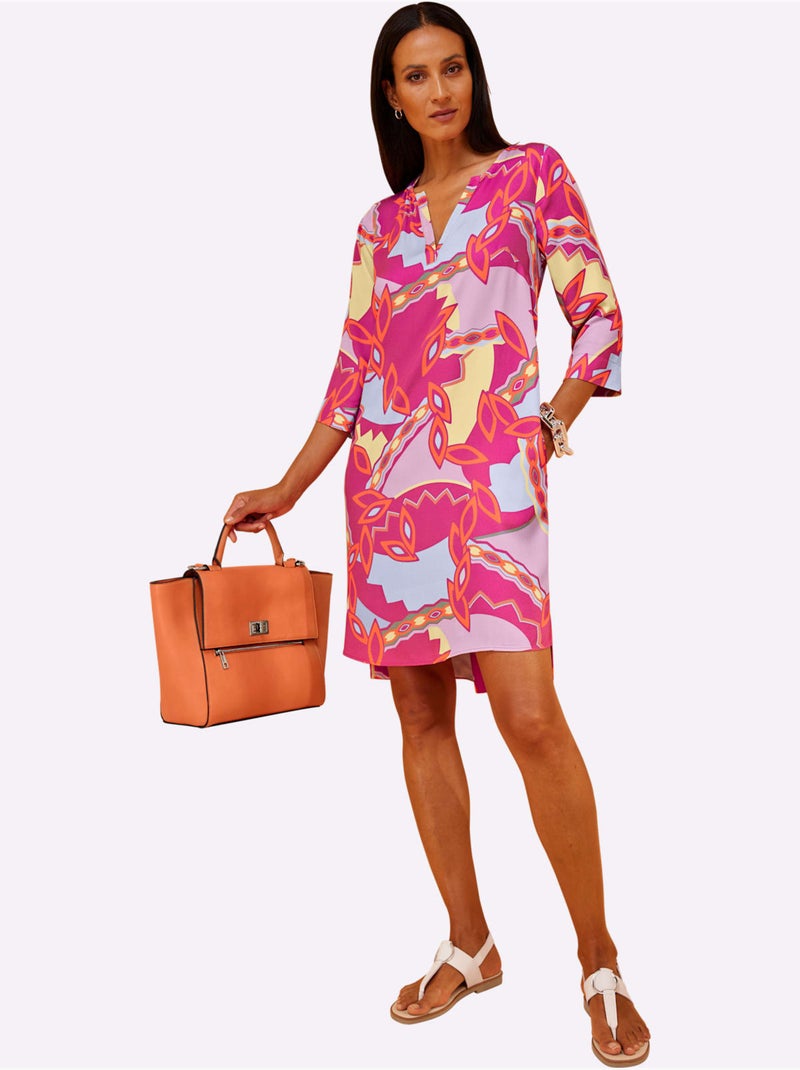 Sac Motif Asymétrique - Taille Standard - helline Orange - Kiabi