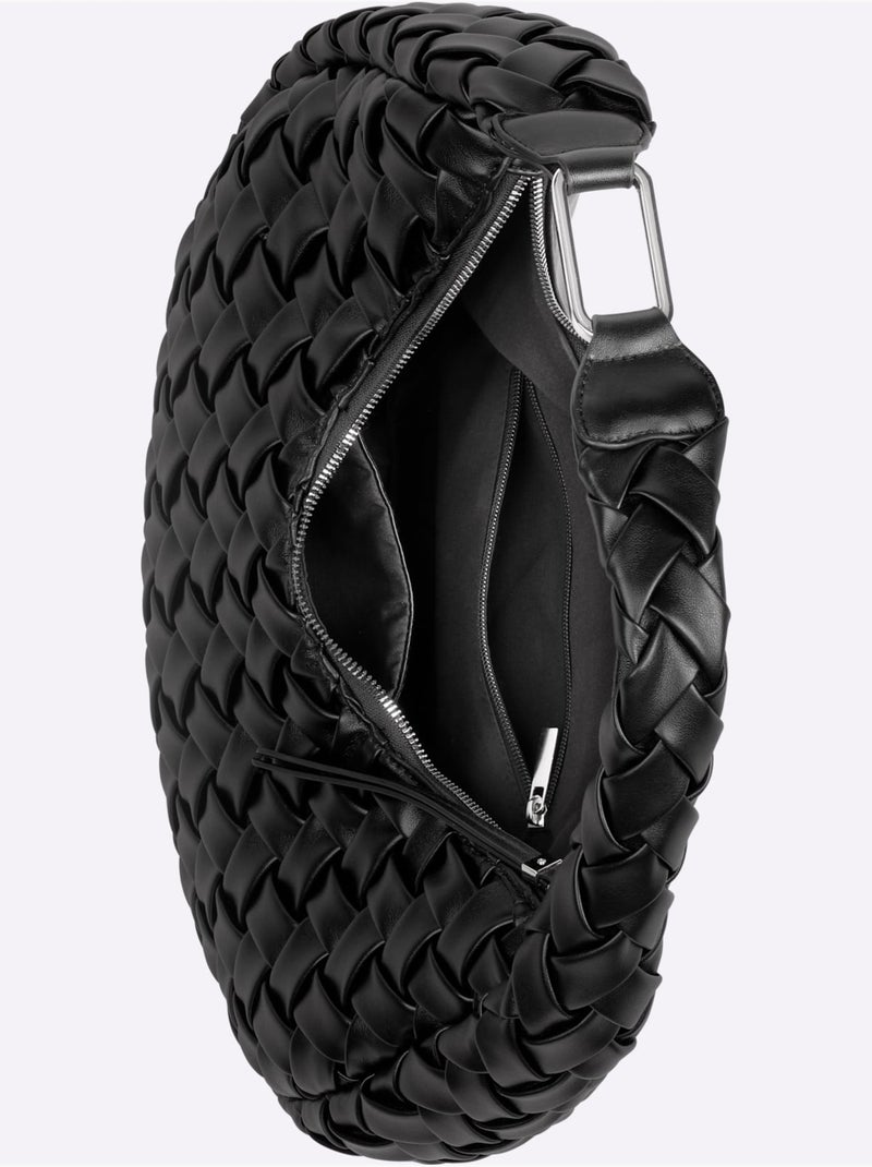 Sac Motif Tressé Décoratif - Taille Standard - helline Noir - Kiabi