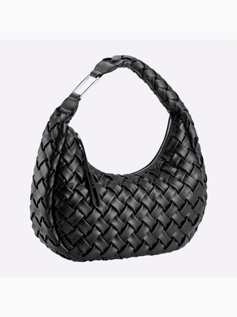 Sac Motif Tressé Décoratif - Taille Standard - helline Noir - Kiabi