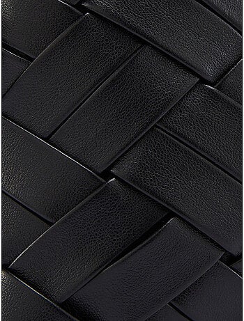 Sac noir effet tressé - DAXON