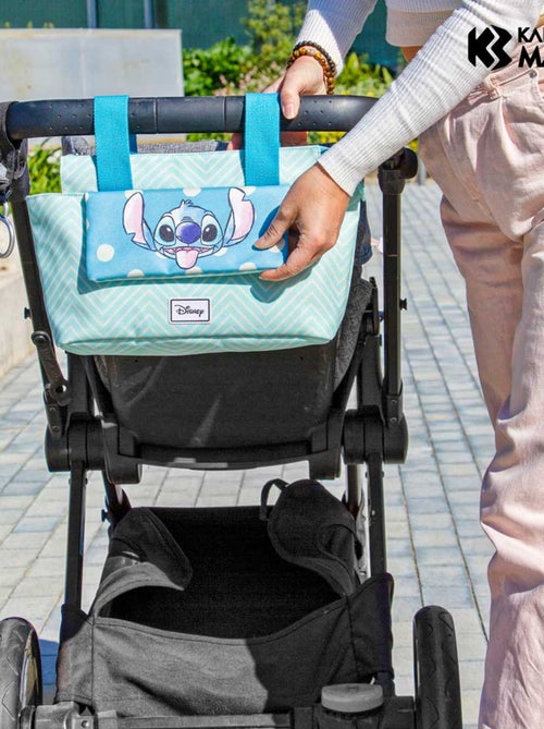 Sac Organisateur de Poussette - Disney Lilo et Stitch Lovely - Bleu - Taille Unique - Kiabi