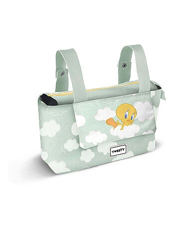 Sac Organisateur de Poussette - Looney Tunes Tweety / Titi Clouds - Vert - Taille Unique