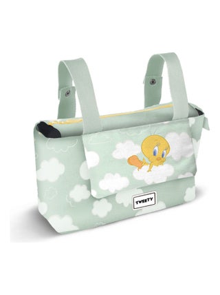 Sac Organisateur de Poussette - Looney Tunes Tweety / Titi Clouds - Vert - Taille Unique