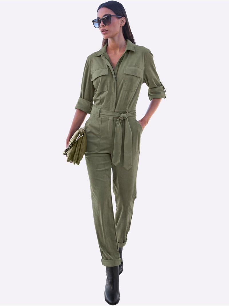 Sac Piquage Tendance - Taille Standard - helline Kaki - Kiabi