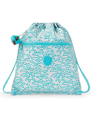 Sac piscine à cordon Supertaboo dauphins et palmiers 15 L Kipling