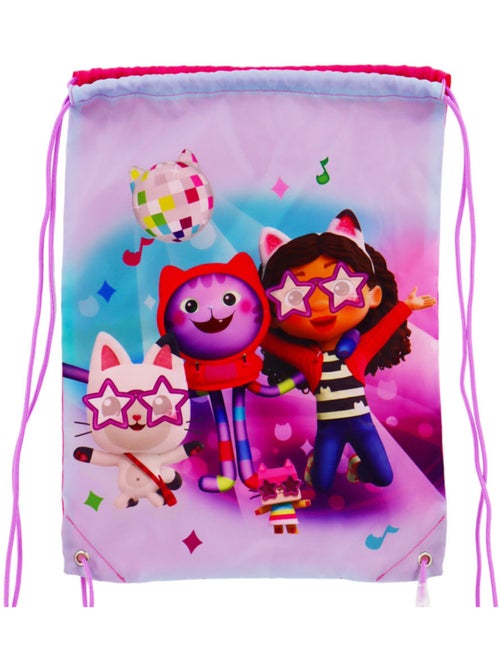 Sac piscine à cordons 'Gabby's Dollhouse' dégradé violet rose 42 cm GABBY ET LA MAISON MAGIQUE - Kiabi Sac piscine à cordons 'Gabby's Dollhouse' dégradé violet rose 42 cm GABBY ET LA MAISON MAGIQUE - Kiabi