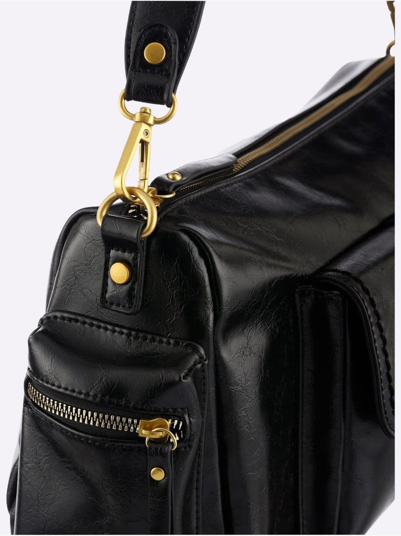 Sac Poches Plaquées Devant - Taille Standard - helline Noir - Kiabi