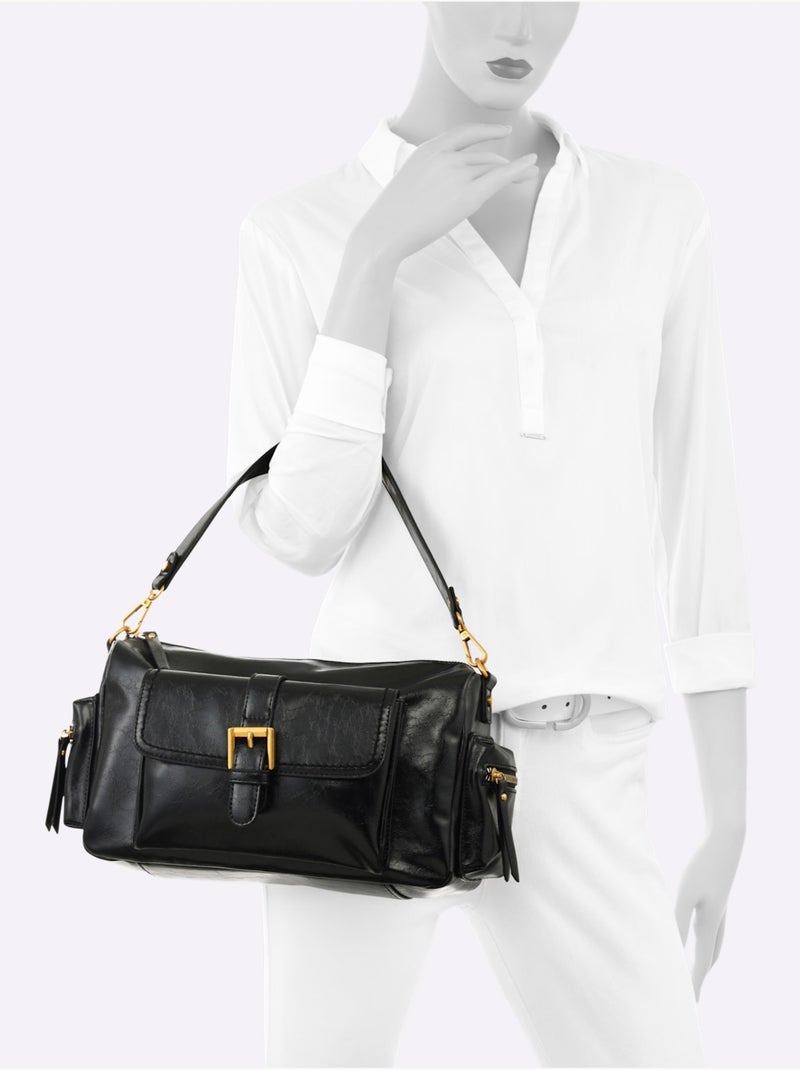 Sac Poches Plaquées Devant - Taille Standard - helline Noir - Kiabi