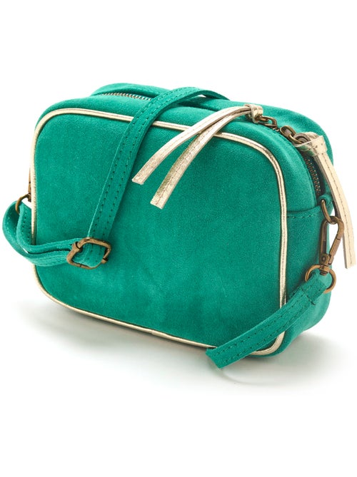 Sac-pochette cuir à bandoulière - DAXON - Kiabi Sac-pochette cuir à bandoulière - DAXON - Kiabi