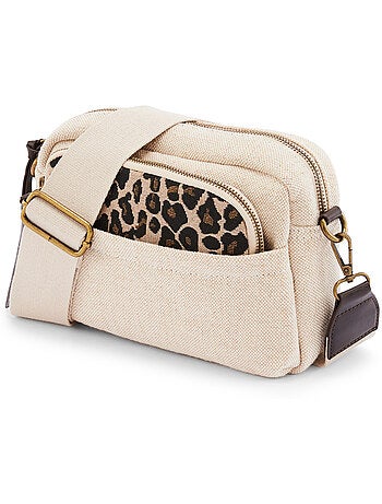 Sac-pochette effet toile de jute - DAXON