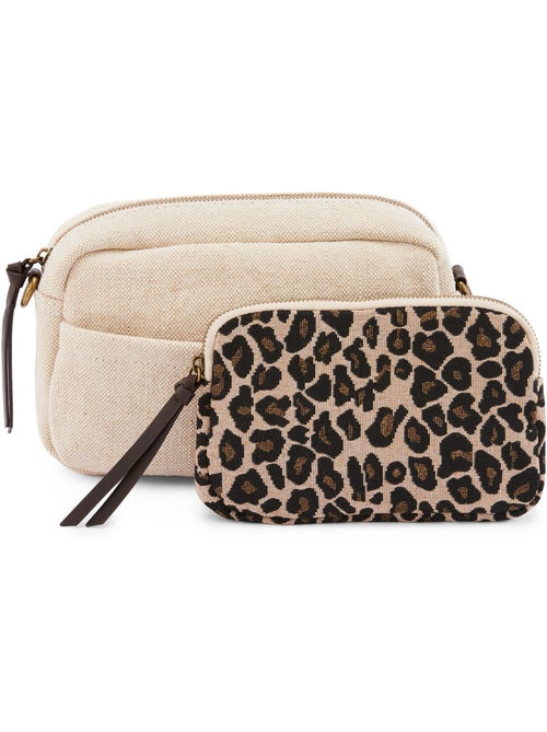 Sac-pochette effet toile de jute - DAXON - Kiabi