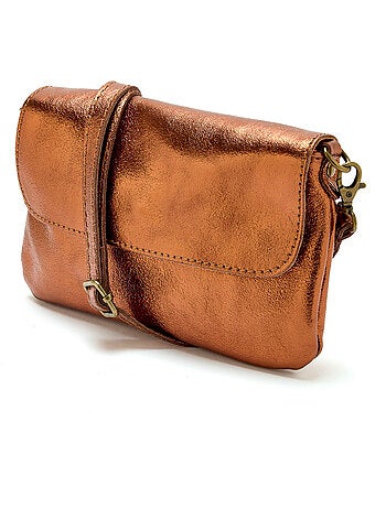 Sac pochette en cuir à bandoulière - DAXON