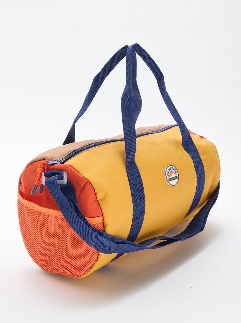 Sac polochon tricolore Vert - Kiabi