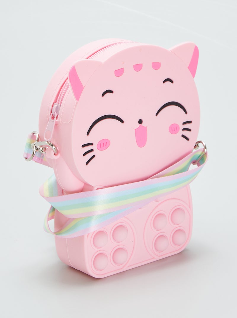 Sac Pop-It chat kawai Rose - Kiabi