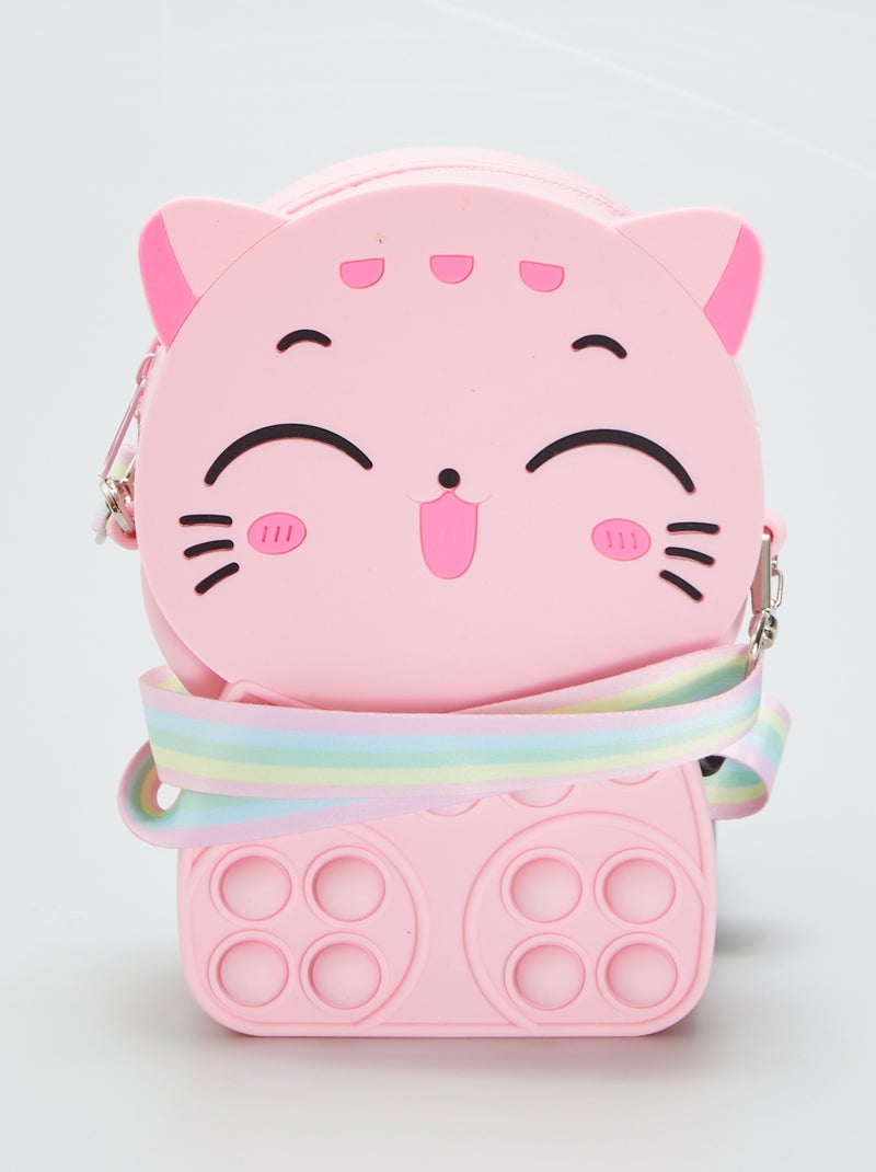 Sac Pop-It chat kawai Rose - Kiabi