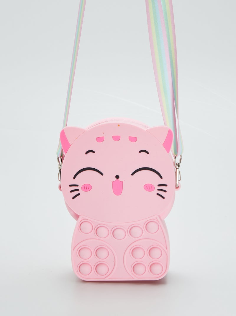 Sac Pop-It chat kawai Rose - Kiabi