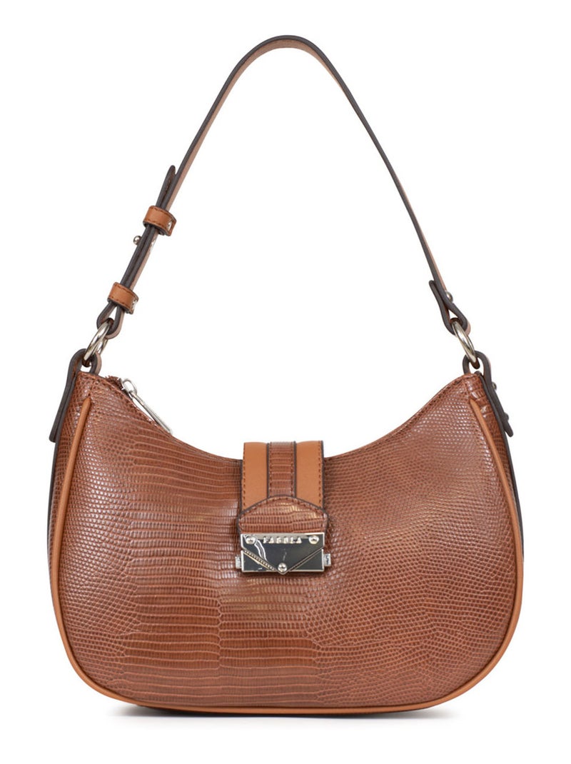 Sac porté épaule 1 anse - Collection Maria Cognac - Kiabi
