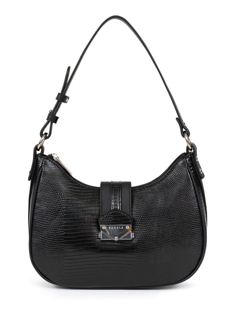 Sac porté épaule 1 anse - Collection Maria Noir - Kiabi