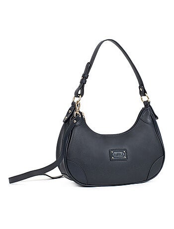 Sac porté épaule 1 anse - Cuir Preta | FAGOLA