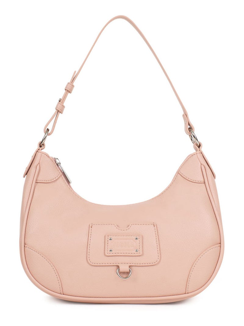 Sac porté épaule 1 anse Beige/Rose - Kiabi