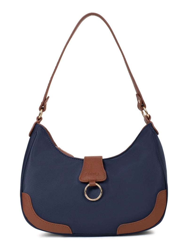 Sac porté épaule 1 anse Bleu Marron Bleu - Kiabi