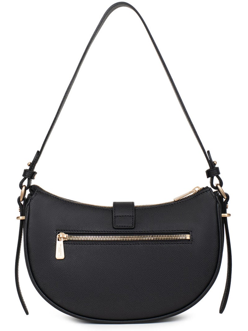 Sac porté épaule 1 anse  Cuir AUDE Noir - Kiabi