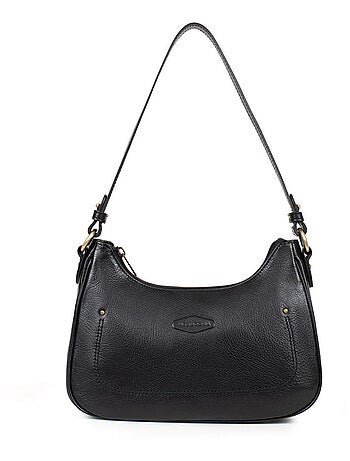 Sac porté épaule 1 anse cuir jeanne hexagona