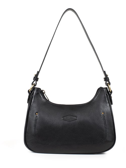 Sac porté épaule 1 anse  cuir jeanne hexagona - Kiabi