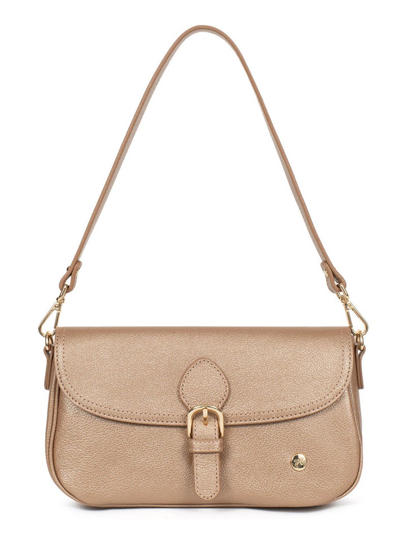 Sac porté épaule 1 anse  Cuir LUNA Doré/or - Kiabi