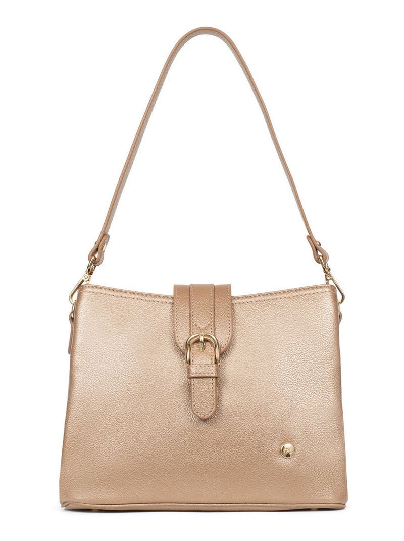 Sac porté épaule 1 anse  Cuir LUNA Doré/or - Kiabi