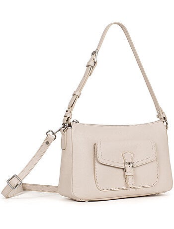 Sac porté épaule 1 anse cuir mirabelle hexagona