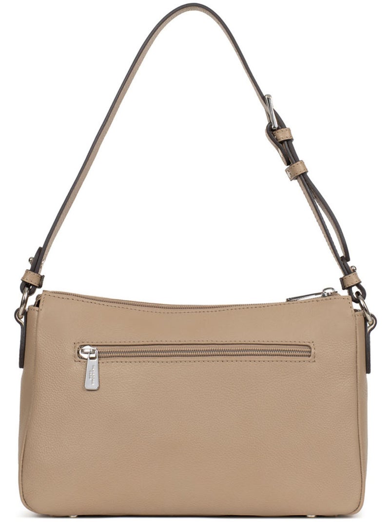 Sac porté épaule 1 anse  Cuir MIRABELLE Marron glacé - Kiabi