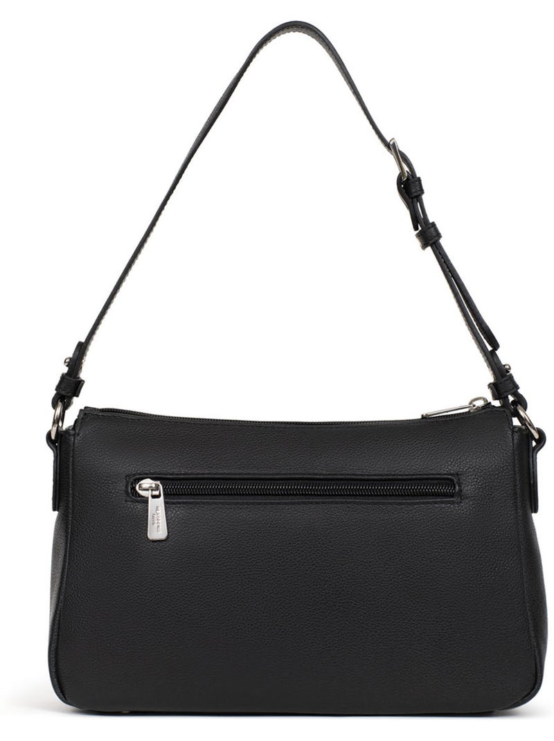 Sac porté épaule 1 anse  Cuir MIRABELLE Noir - Kiabi