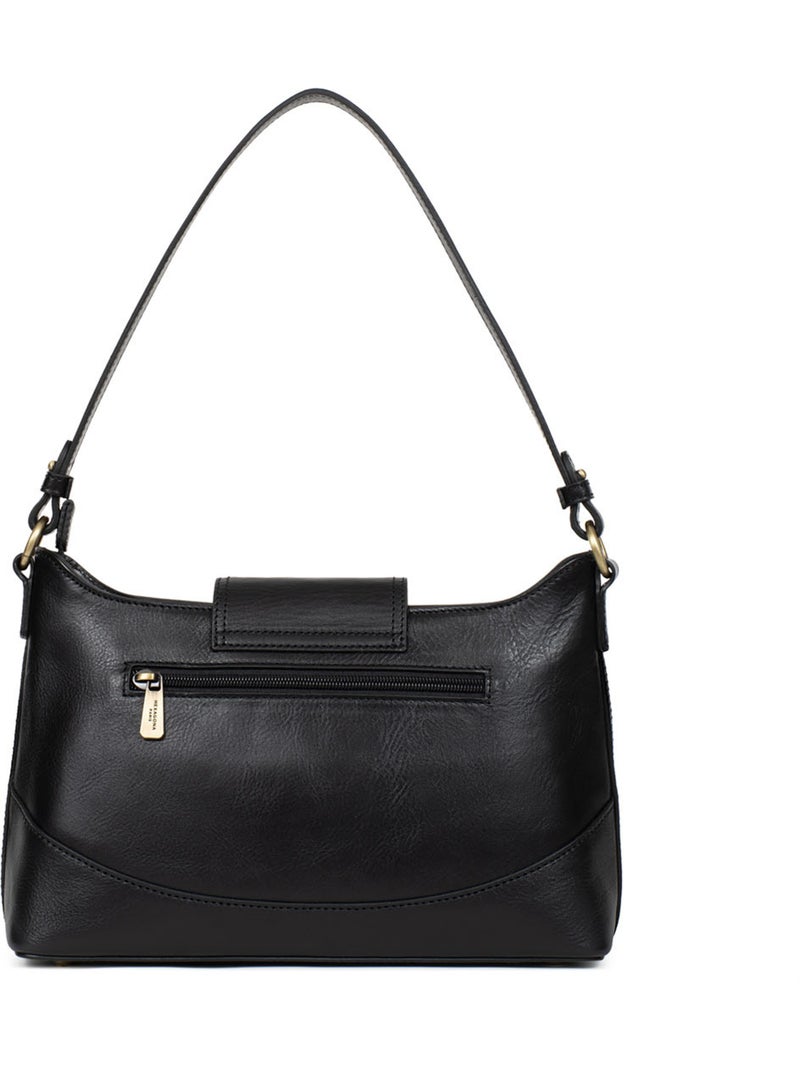 Sac porté épaule 1 anse  Cuir ONDINE Noir - Kiabi