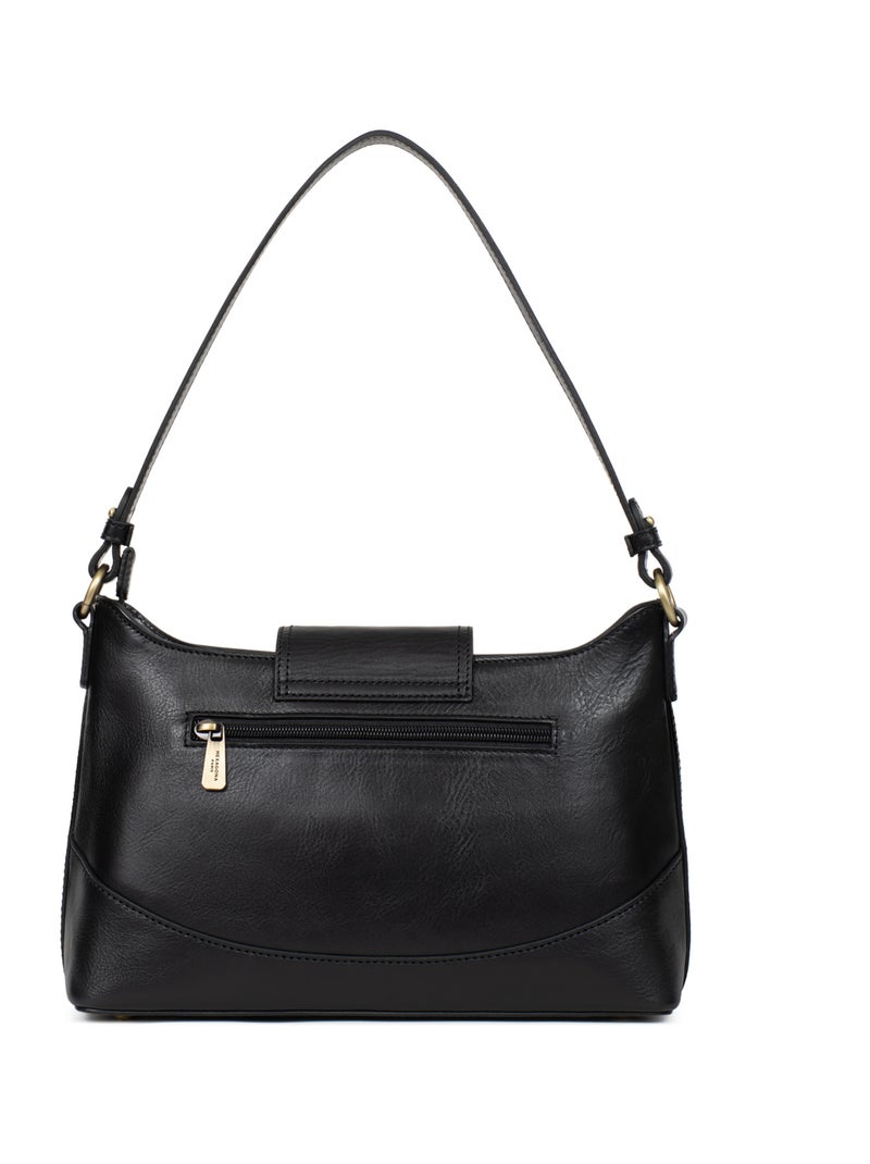 Sac porté épaule 1 anse  Cuir ONDINE Noir - Kiabi