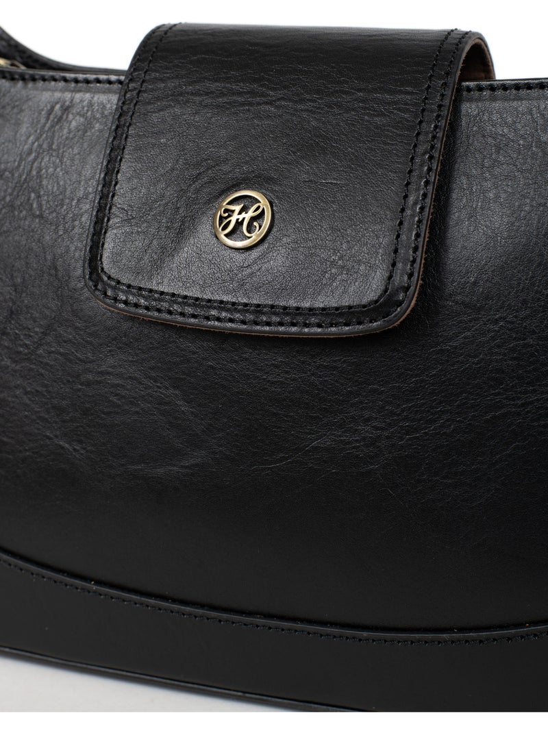 Sac porté épaule 1 anse  Cuir ONDINE Noir - Kiabi
