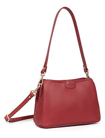 Sac porté épaule 1 anse Cuir PRALINE